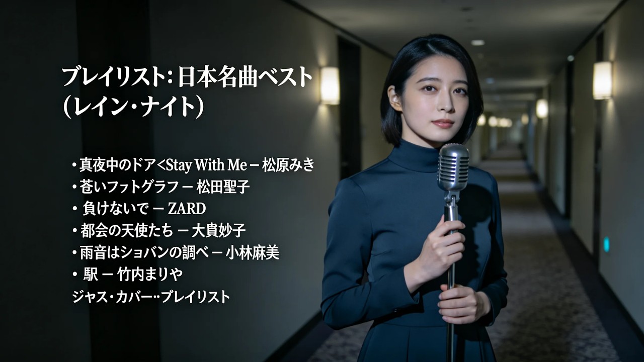 トップヒット・ジャズカバー｜日本クラシック名曲集 ZARD・小林麻美・松田聖子・大貫妙子・松原みき・竹内まりや【作業用BGM・夜・カフェ】