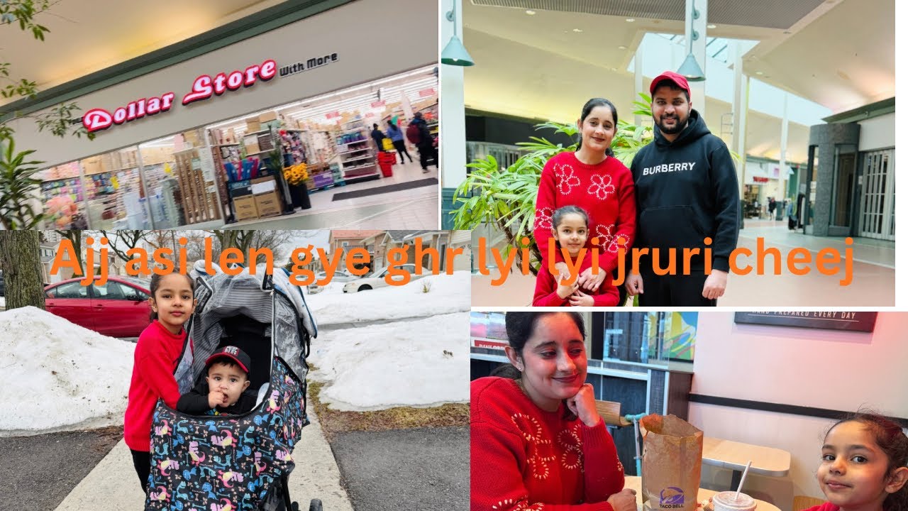 Canada Vlog 🇨🇦 | Ajj asi Dollar Store ton ghar layi jaruri cheeja lai ke aaye | Punjabi Family Vlog