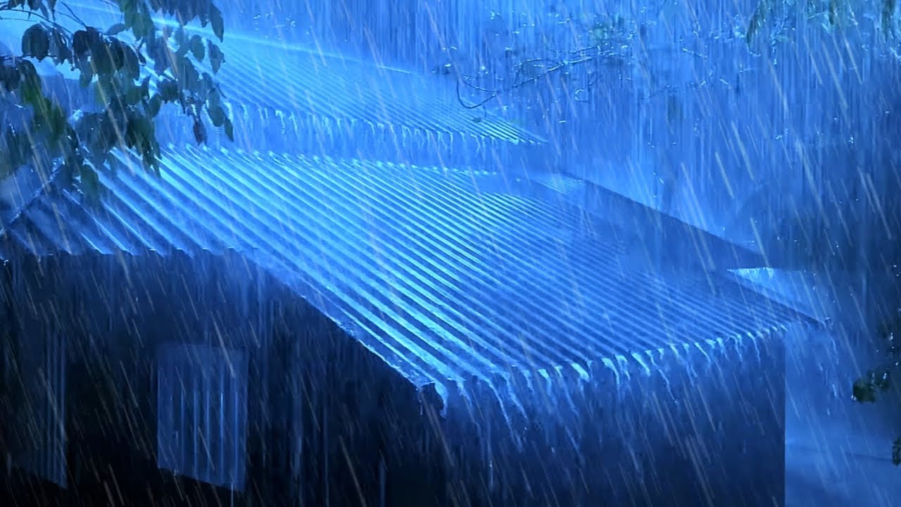 Best Heavy Rain Sounds With Thunderstorm for Deep Sleep & Relax, ASMR