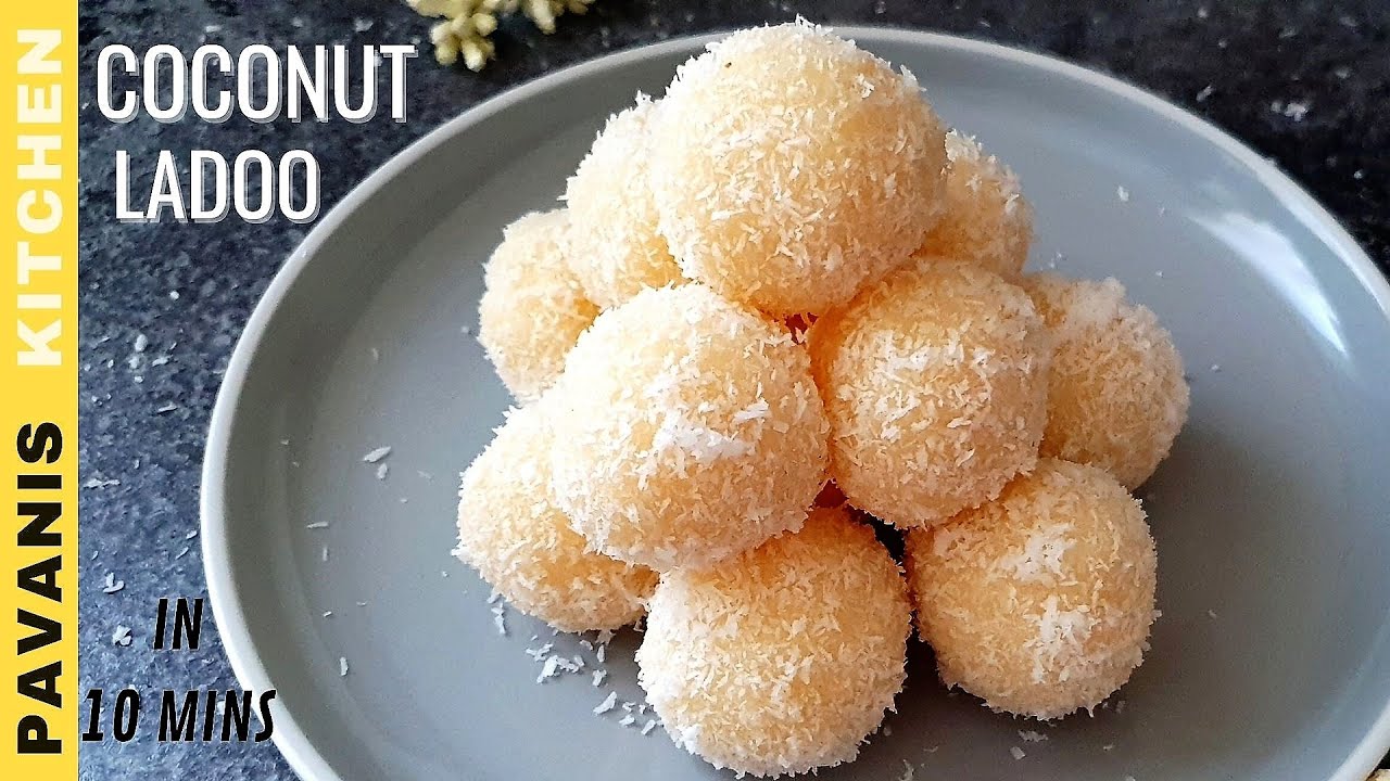 Instant Coconut Ladoo With Condensed Milk | Coconut Laddu | Nariyal Ladoo