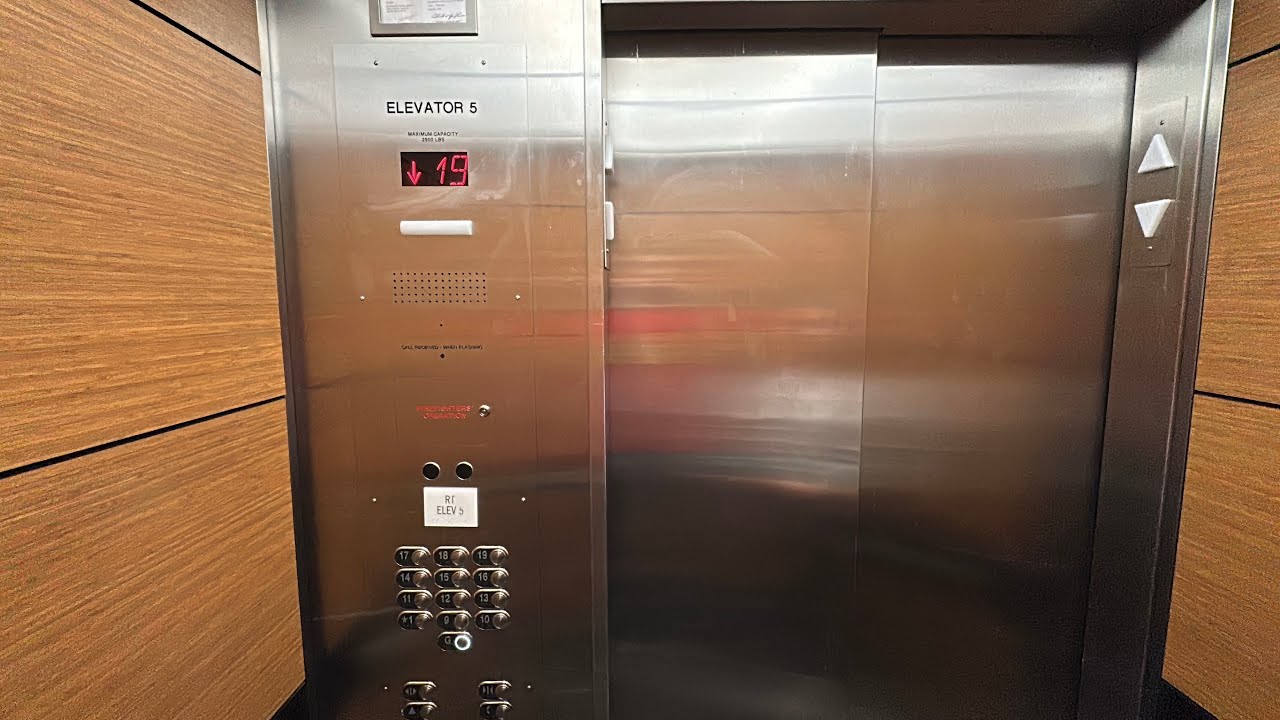 Otis (Schindler Mod) Traction High Rise Elevators @ Rhodes Tower CSU Cleveland Ohio