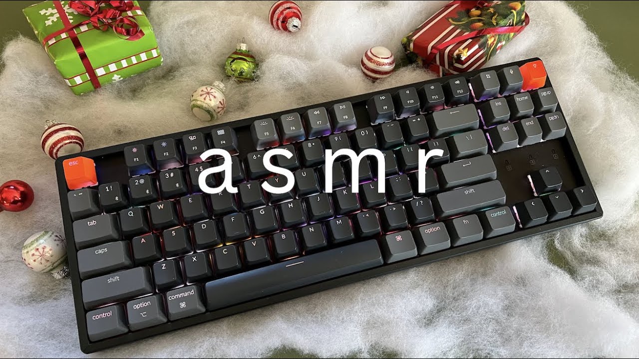 Cozy Holiday Typing ASMR 1 HOUR 4K Keyboard Sounds to Relax and Sleep No Talking 耳かき 해주세요 奥术魔刃