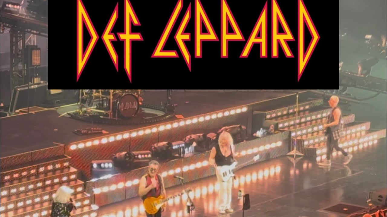 Def Leppard singing ‘Pour Some Sugar On Me’ live in Las Vegas.