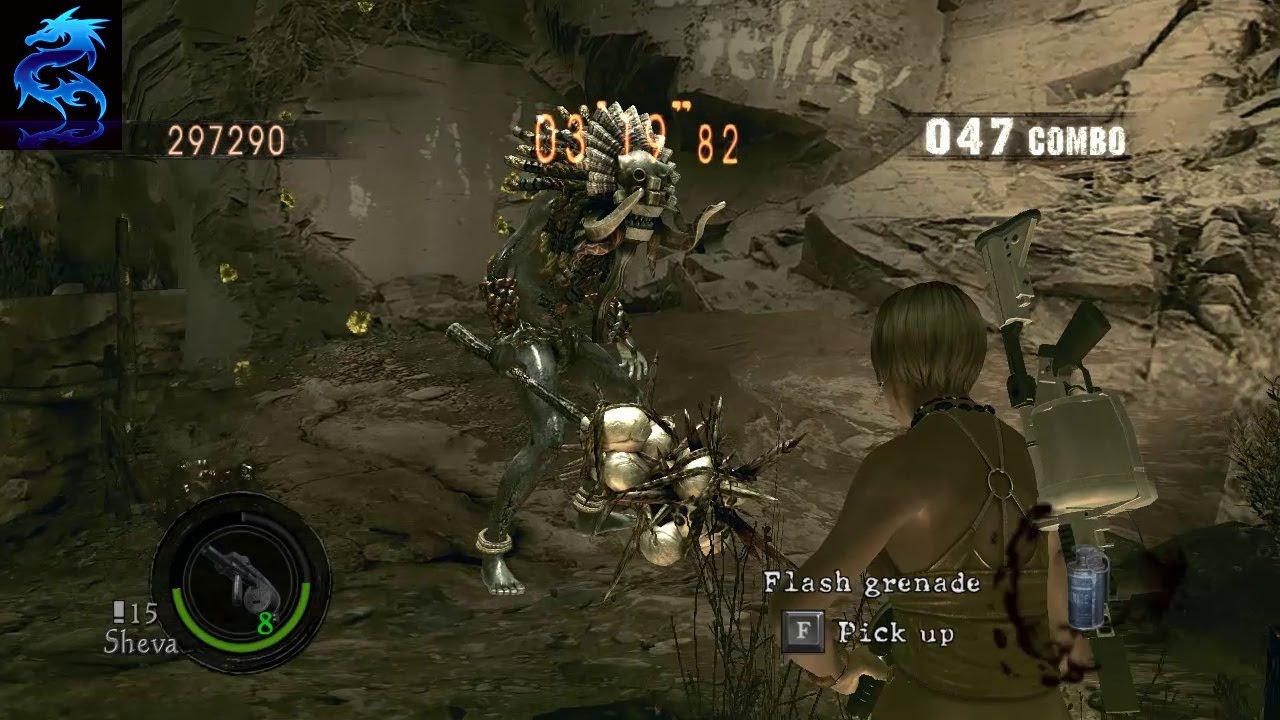 Gameplay   Resident Evil 5 Mercenaries Ancient ruins Sheva Clubbin 643k158