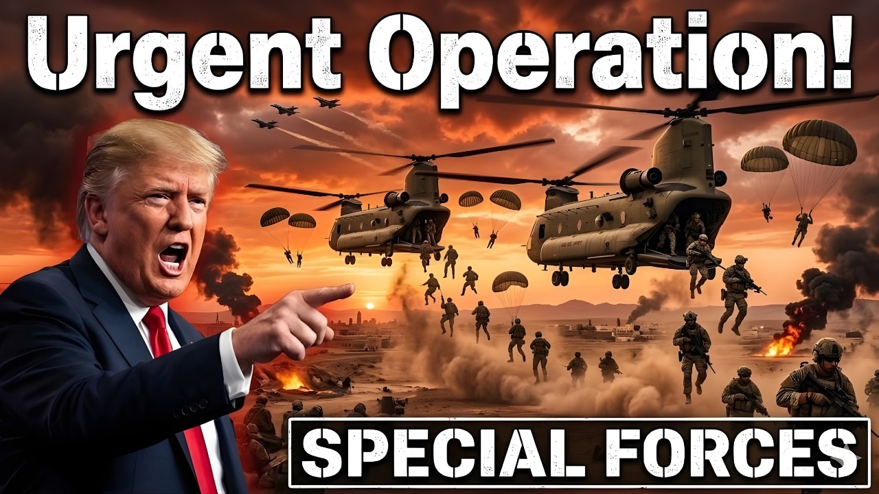 Urgent Operation! U.S. Special Forces Parachute from Chinook Helicopters Near Iran