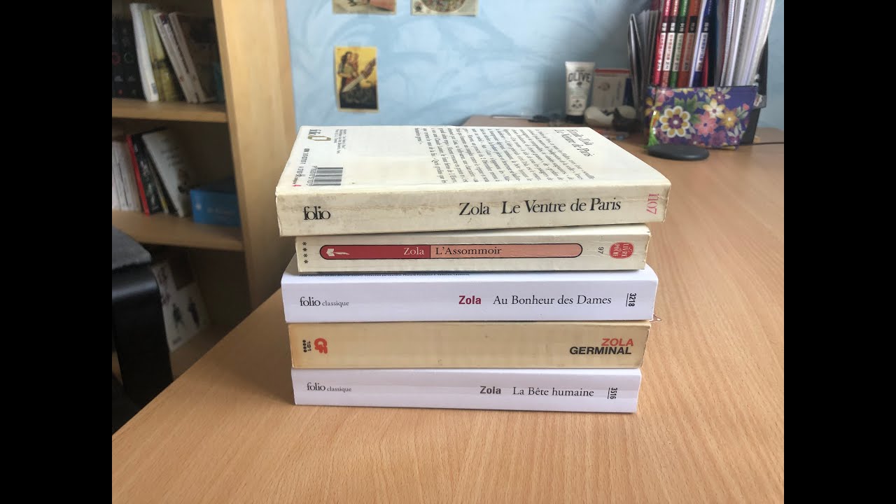 Quatre livres de Zola: Le ventre de Paris, L'Assommoir, Germinal, La bête humaine