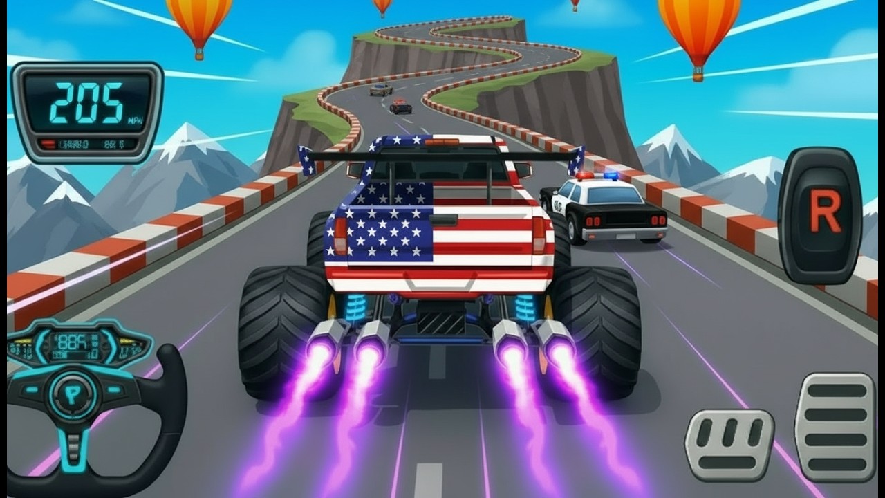 Watch Monster Trucks: Epic New Monster Trucks Racing & High-Speed Stunts on Off-Road Track!