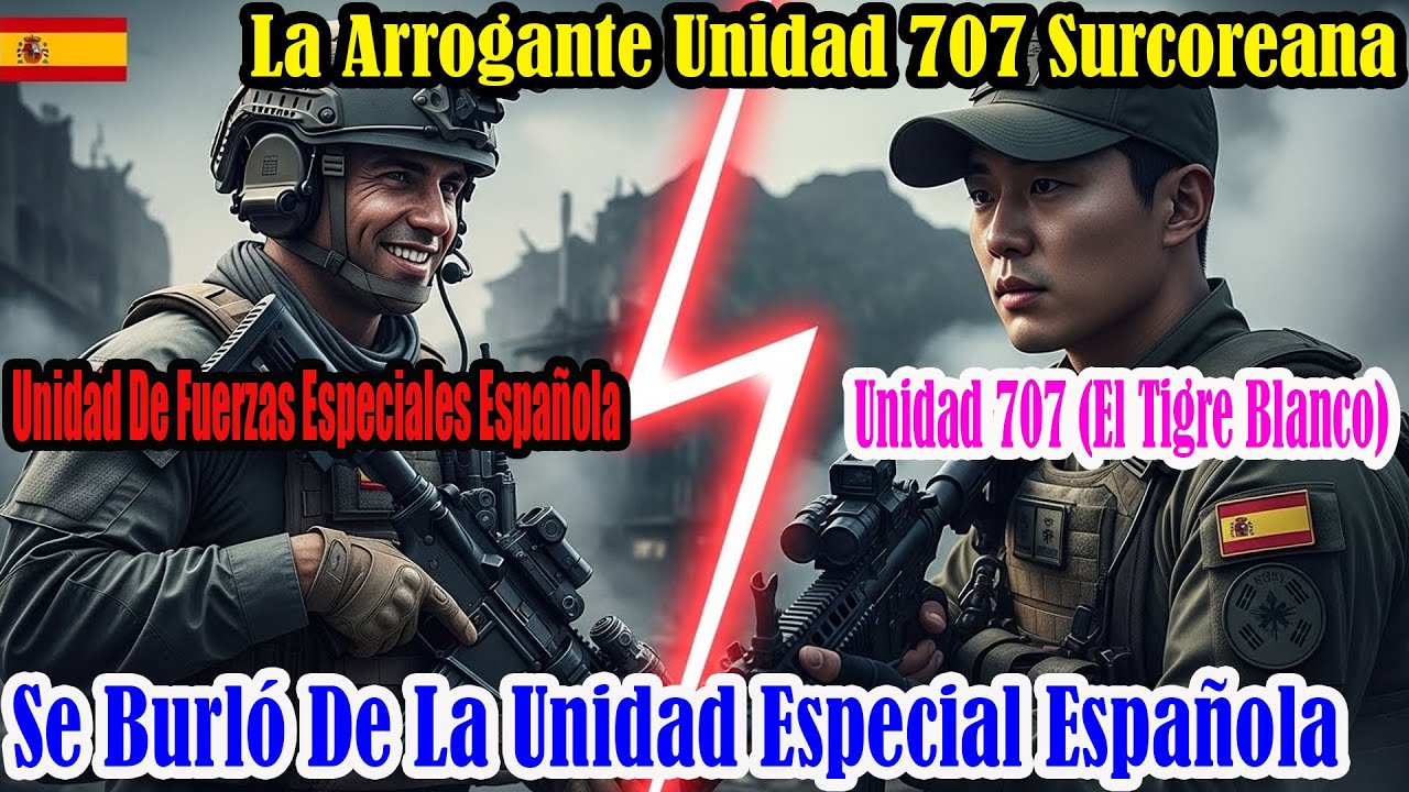 La unidad especial 707 de Corea del Sur subestimó a España…y todo terminó con marcador X–0 final hoy