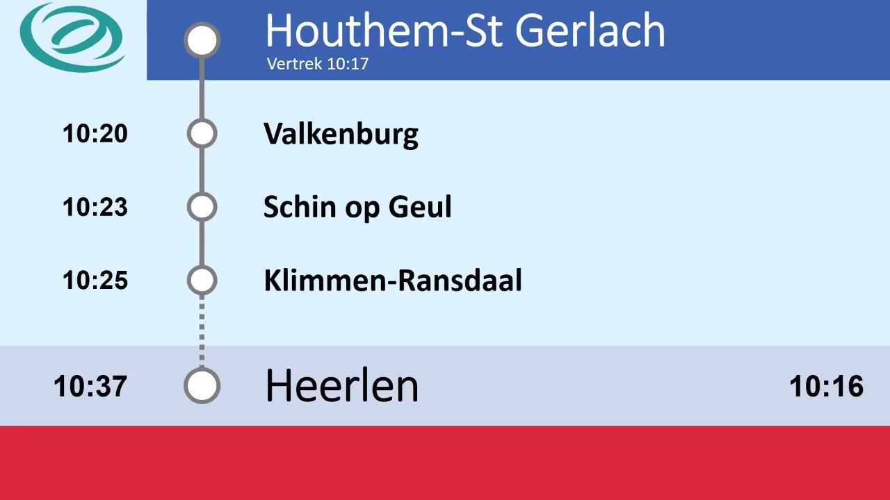 Arriva Limburg omroepen S4 Maastricht Randwyck - Heerlen