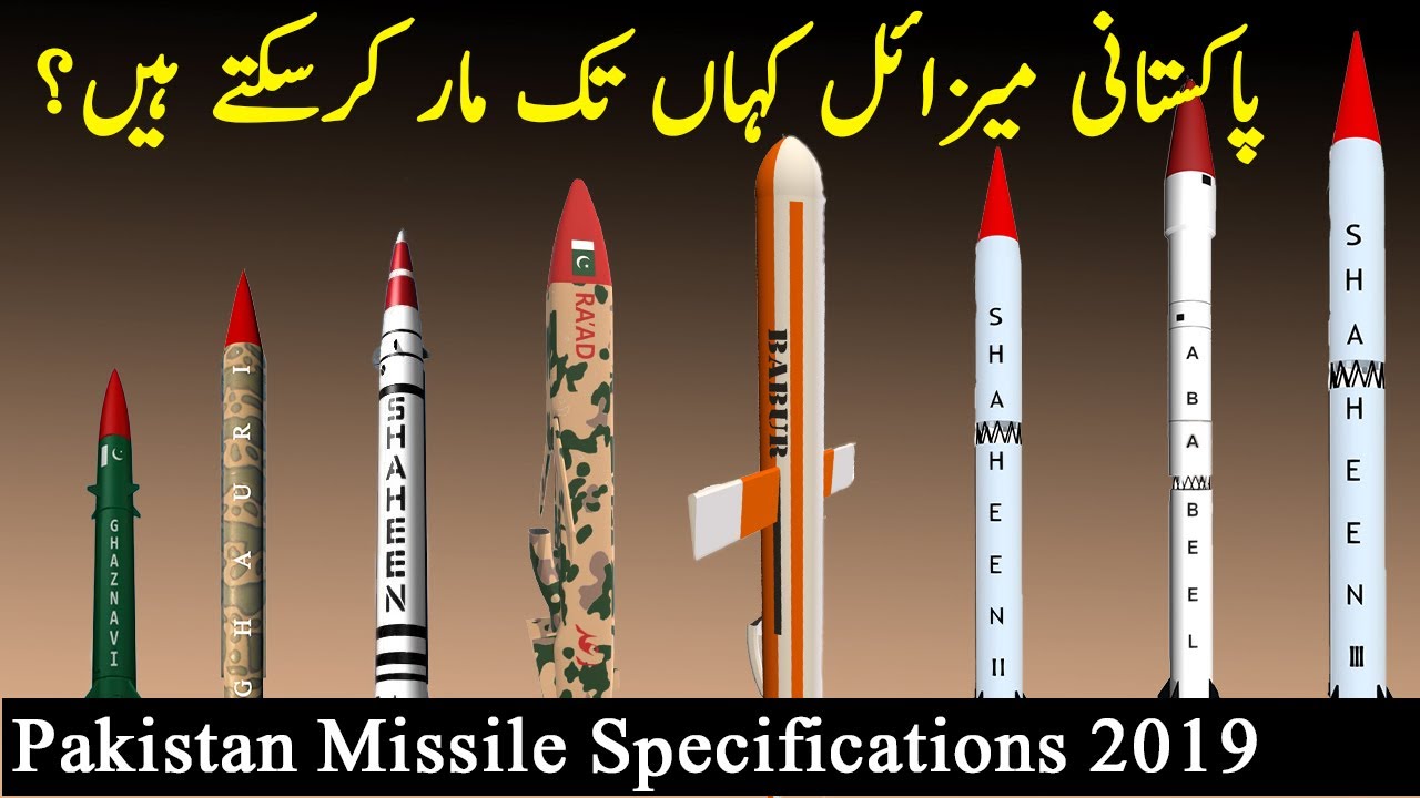 Pakistan All Missile Ranges 2020 | Pakistan Missile System 2019