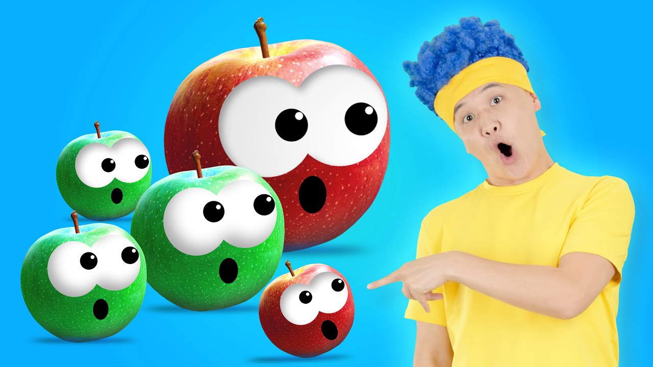 Yummy fruits! (Apple, Orange, Mango & Watermelon) | D Billions Kids Songs