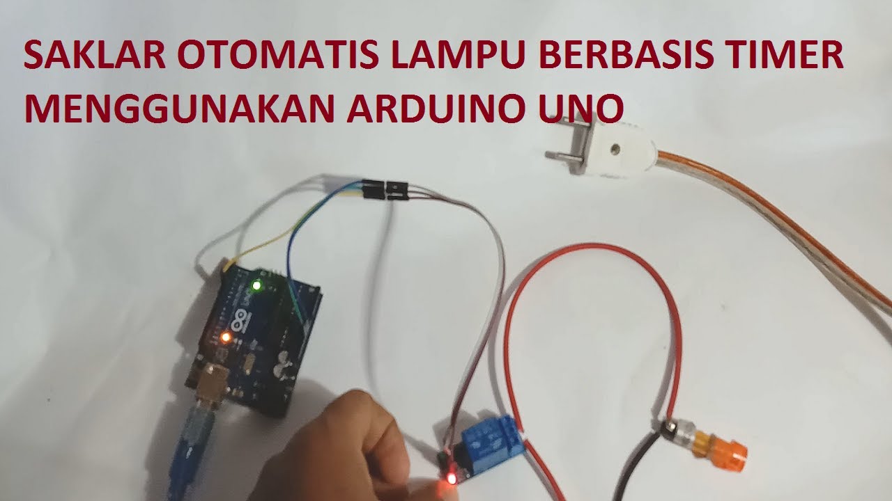 Simulasi Saklar Otomatis Lampu atau Pompa Air Berbasis Timer Menggunakan Arduino Uno!!!