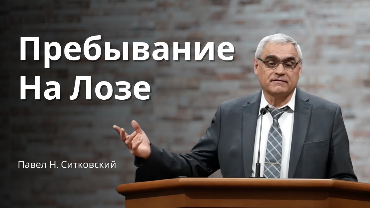 Пребывать На Лозе и Приносить Плод || Проповедь – Павел Н. Ситковский
