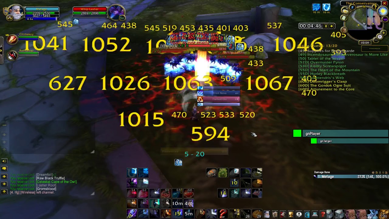 Dire Maul East gold farm as Mage lvl 60/Забытый город голд фарм