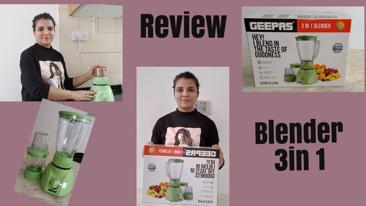 GEEPAS 3in 1 BLENDER UNBOXING REVIEWS AND DEMO🥰 @ViditasCorner