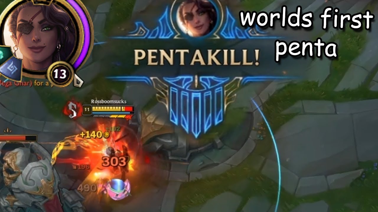 Samira but I somehow got the first penta on her in the world on my first try so yeah she's strong