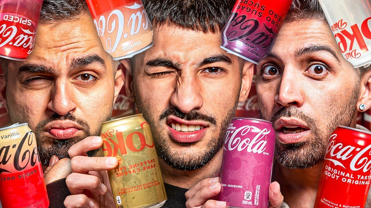 تست انواع کوکاکولا با آیسم!