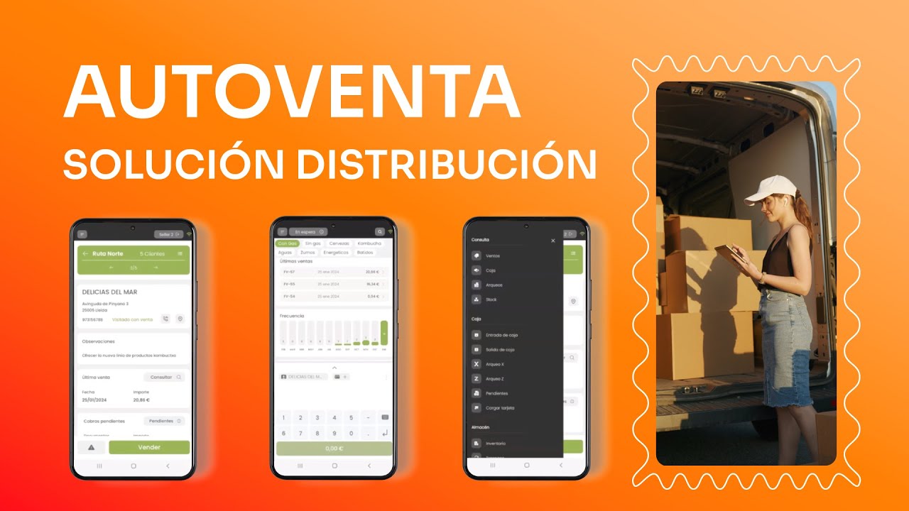 Solución autoventa para optimizar el cálculo de rutas, realización y entrega de pedidos