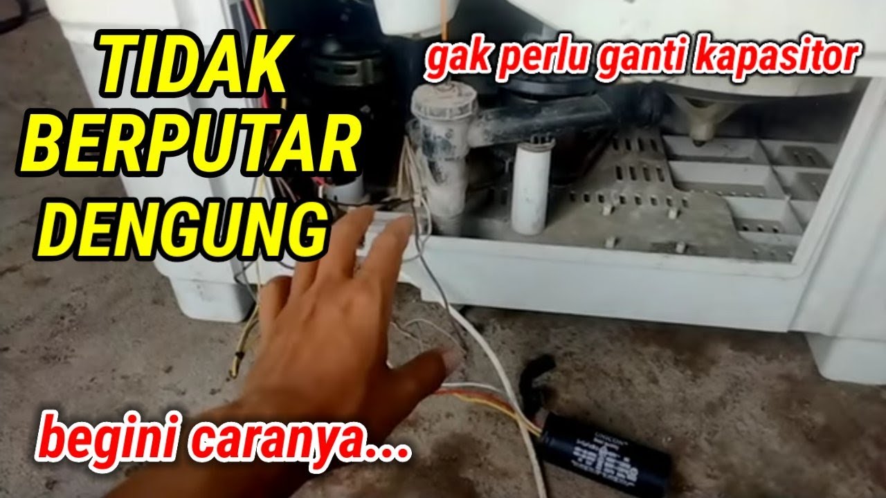 GAMPANG ❗CARA MEMPERBAIKI MESIN CUCI TIDAK BERPUTAR,GAK PERLU GANTI KAPASITOR