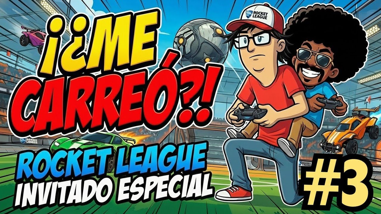 Jugando Rocket League con el primer invitado del canal ⚽🚗 (Me da clases) 🤠
