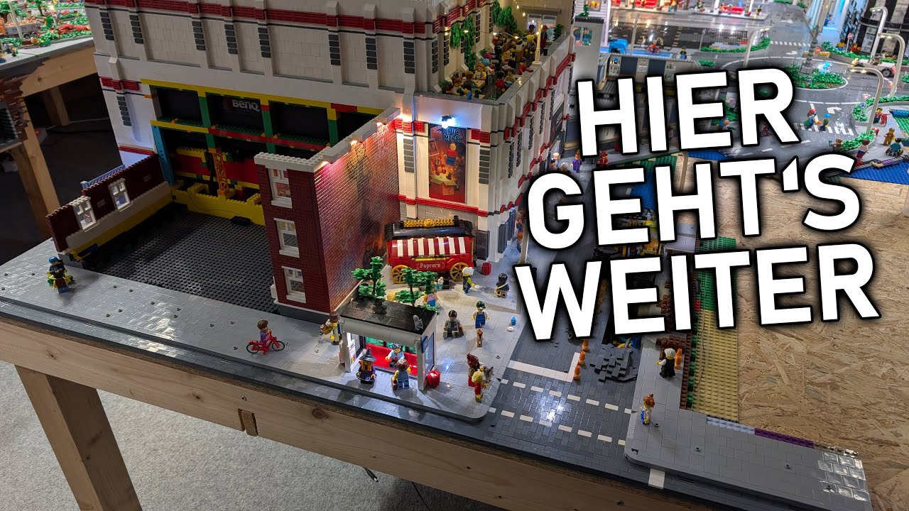 Neuer Straßenbau am Rand der Brick World