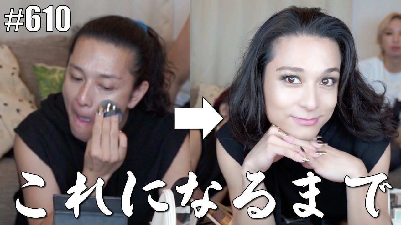 【GRWM】HIDEKiSMが出来上がるまで。使用アイテムも大公開！【NNE】　エンガブ #610【オネエ】