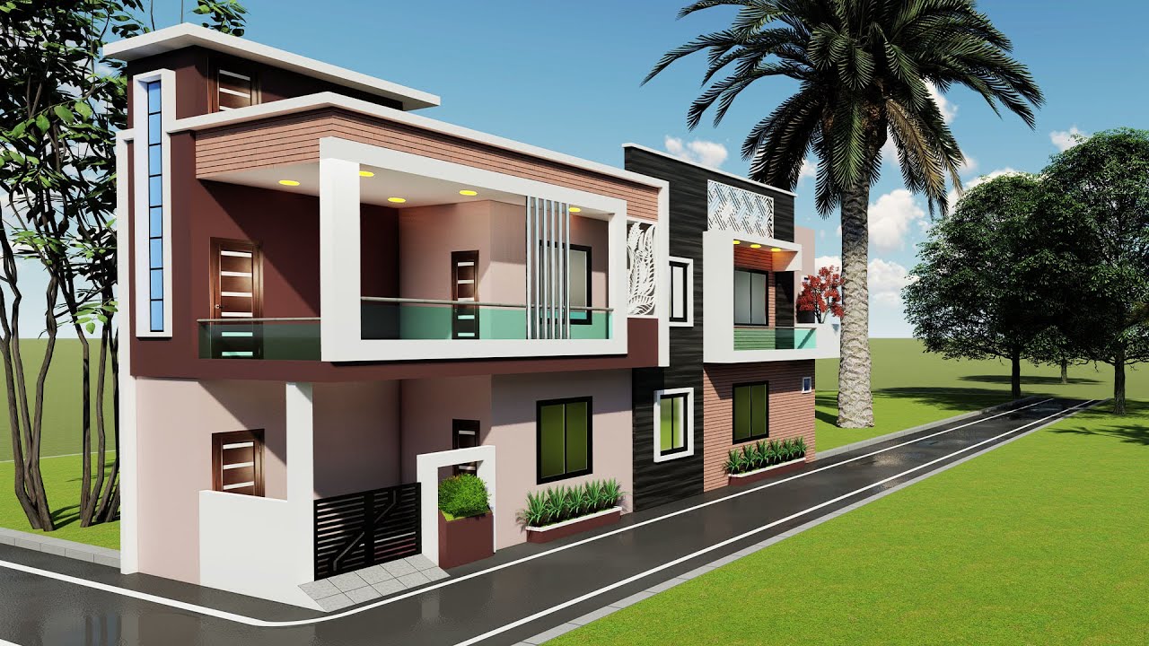 15 by 50 corner house plan,3D 15x50 makan ka naksha,corner elevation,15*50 3D ghar ka design