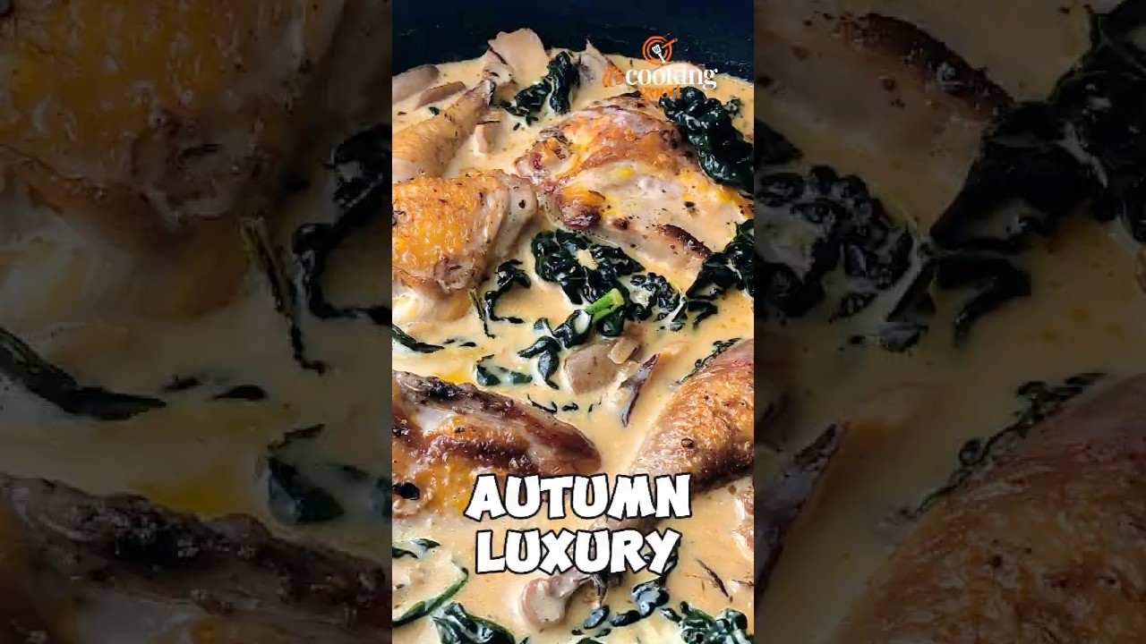 🍄 Pheasant in Creamy Marsala Sauce 🦆 #pheasant #autumnrecipes #mushroomsauce #comfortfood