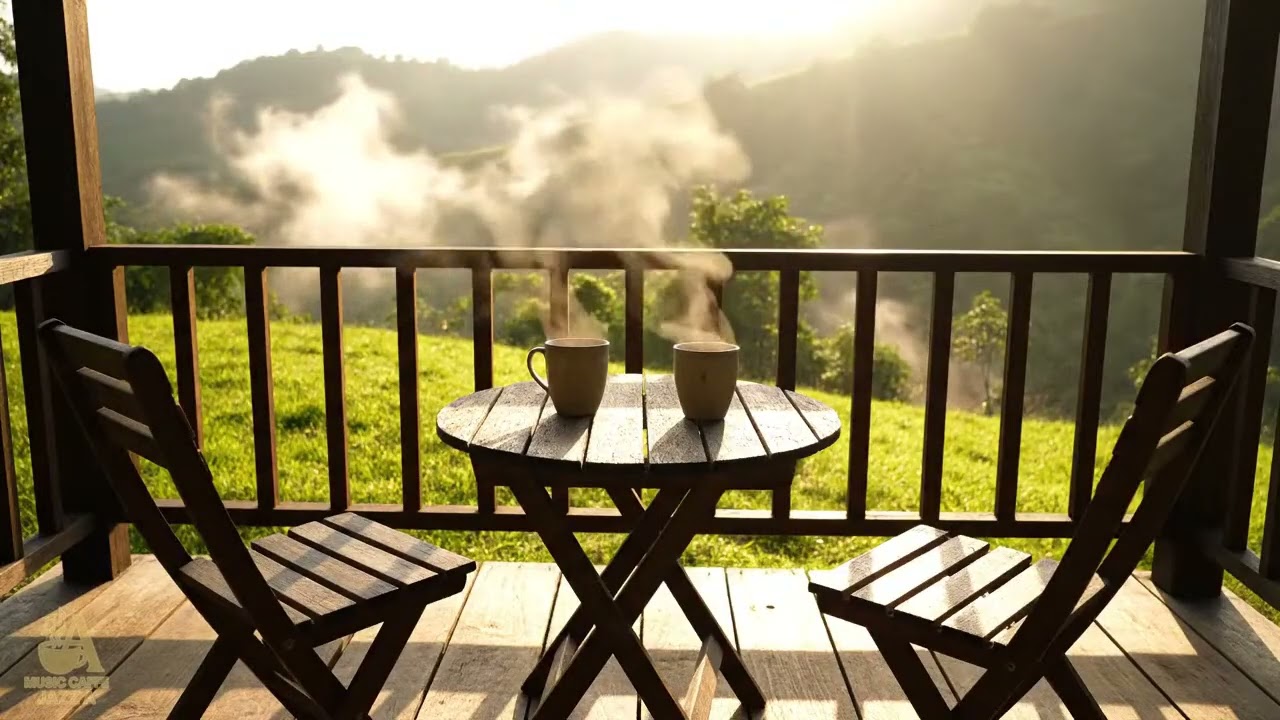Wake Up Happier: Find Inner Peace with Cozy Balcony Jazz ASMR & City Views 🌇