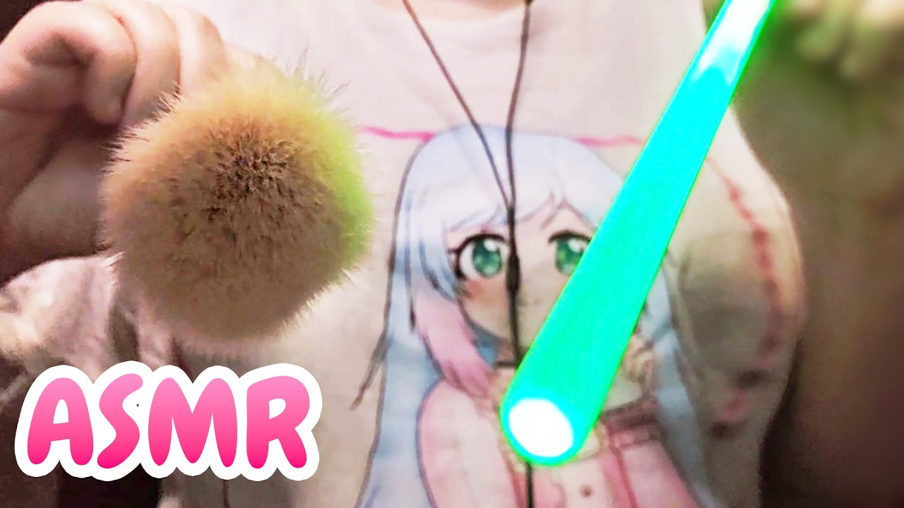 Визуальные ASMR-триггеры 😴 Следуйте моим инструкциям, прикосновения к лицу, световые мечи ❤️