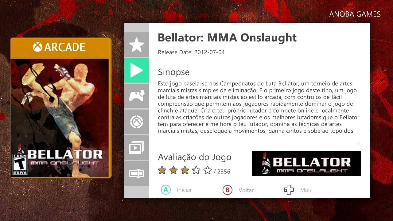 15 Minutos Jogando: Bellator: MMA Onslaught (Xbox 360) Full HD - 1080