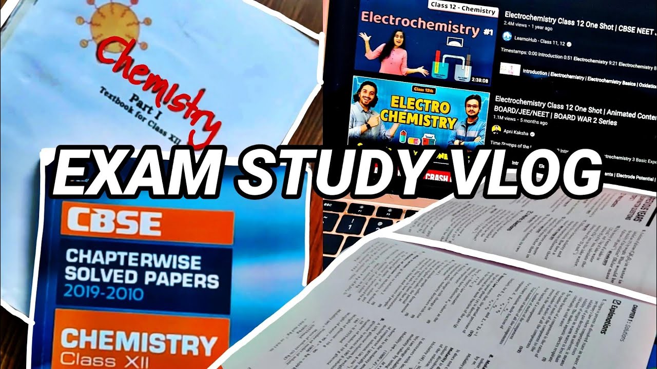 Exam Study Vlog ✨ CBSE Class 12 Chemistry Vlog 😭