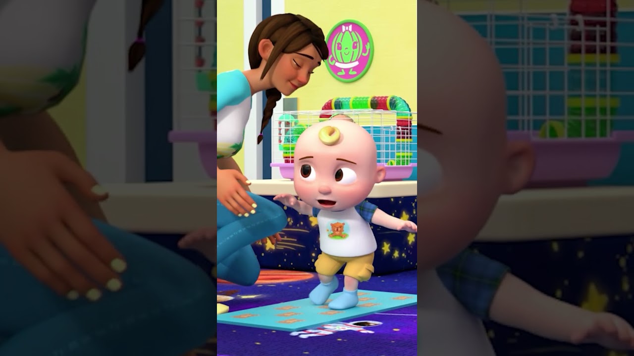 Baby does Yoga 🧘&zwj;♂️ #cocomelon #yoga #kidssongs