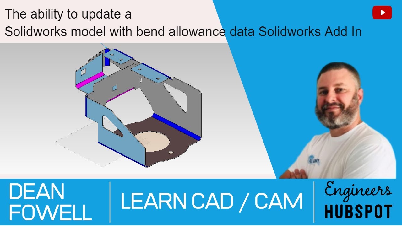 Solidworks plug in with update flat pattern - Old Video But Worth the Watch