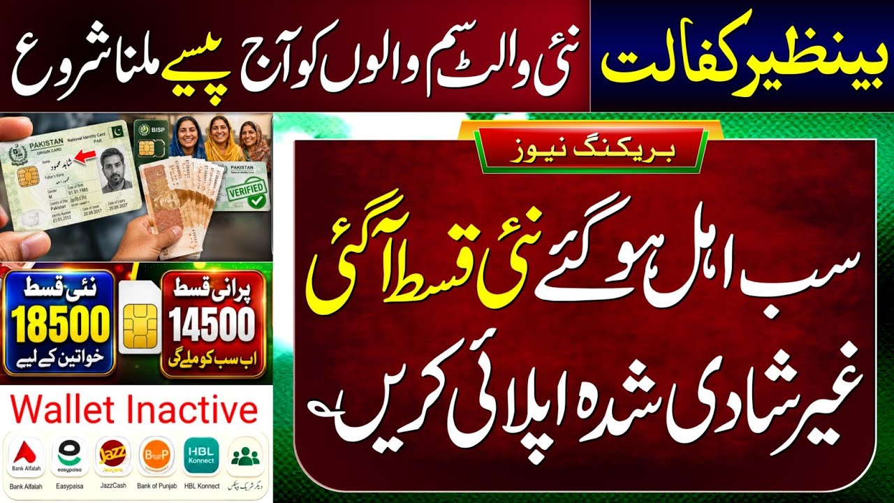 8171 Ehsaas Program 2026 | Benazir Kafalat 14500 | BISP New Update | Digital Wallet SIM - Bank ATM