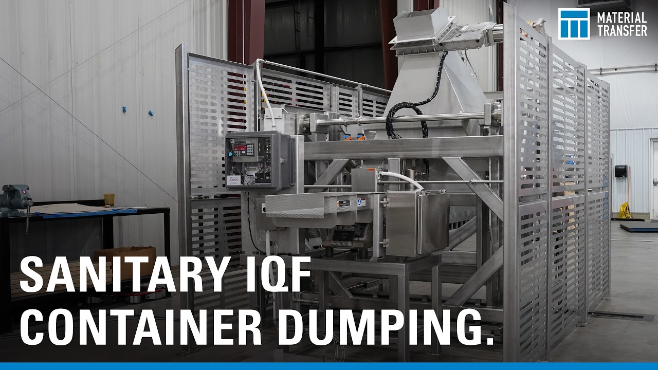 Food Grade Stainless Steel Container Dumper | Material Transfer