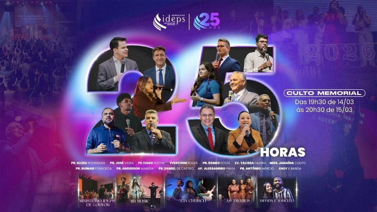 25 HORAS - PR. ELIZEU RODRIGUES - 14/03/2026