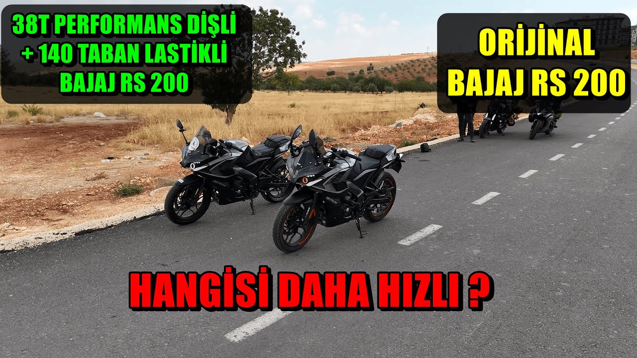 ORİJİNAL BAJAJ RS200 VS PERFORMANS DİŞLİ TAKILMIŞ RS200 | HANGİSİ DAHA HIZLI ?