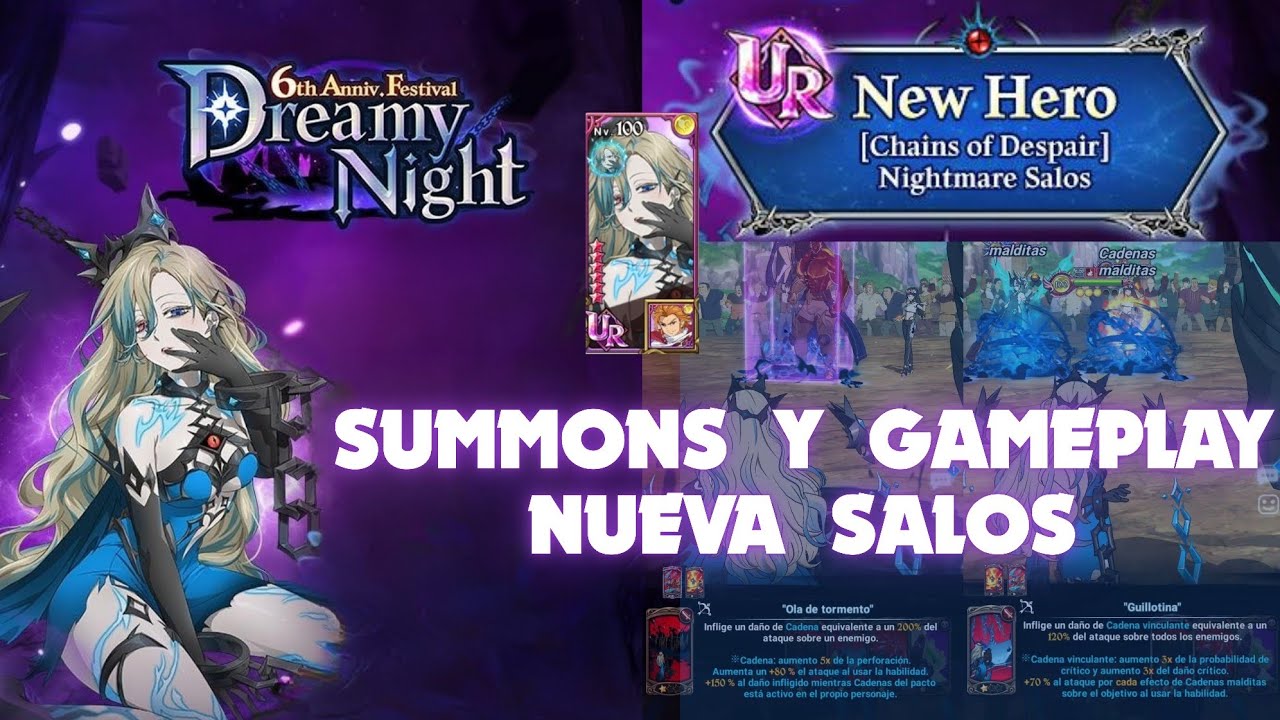 SALOS ES LA PESADILLA DE ENSUEÑO PARA UN F2P. SUMMONS Y GAMEPLAY DEL 7DS GRAND CROSS.