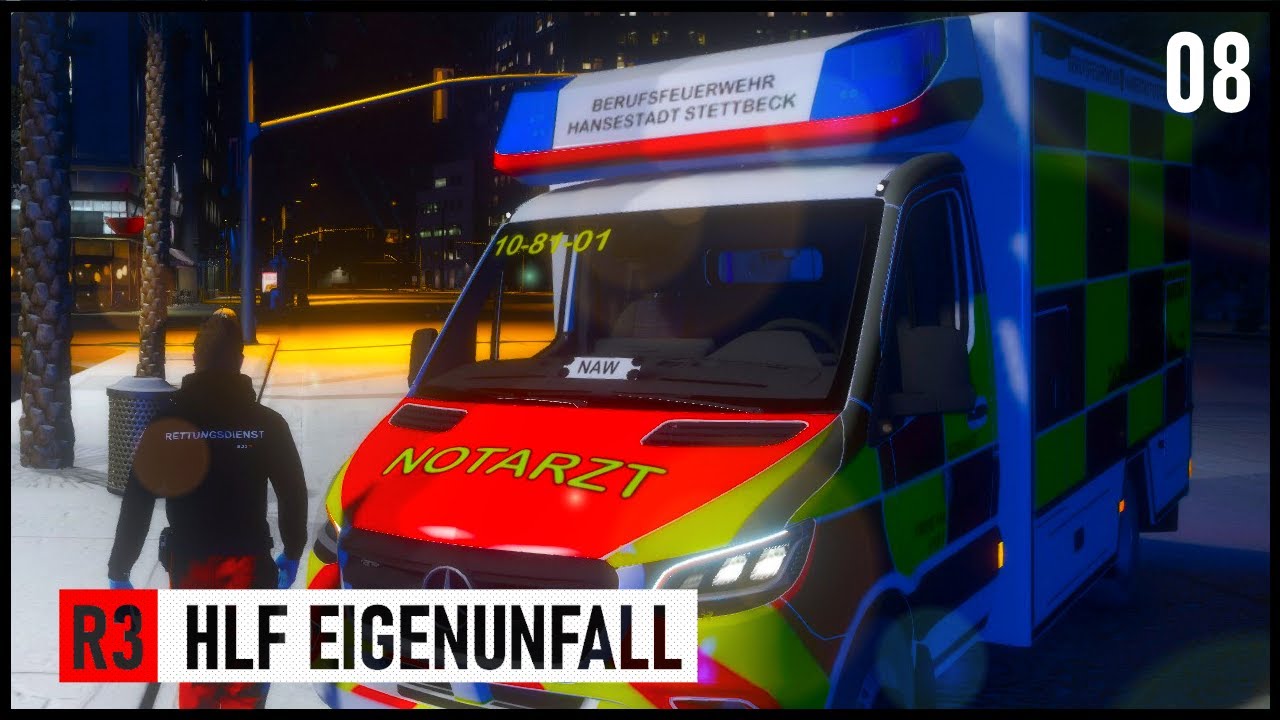 🚑 RTW 🚒 3x Patienten nach Eigenunfall verletzt  | F08 | Nordnetzwerk Roleplay