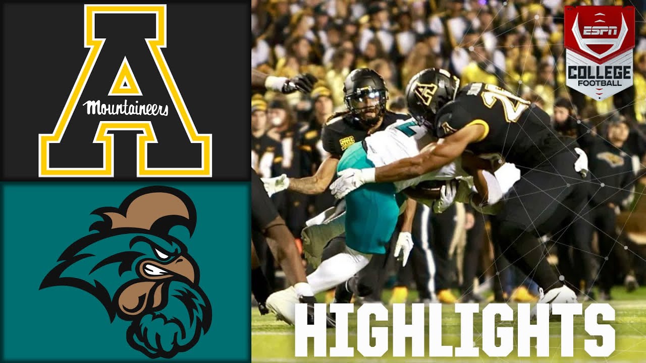 Coastal Carolina Chanticleers против Appalachian State Mountaineers | Полные обзоры матча