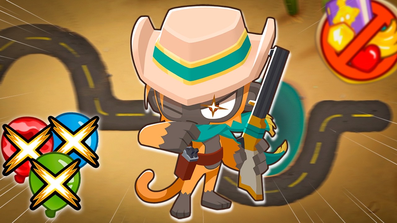 FIZ O DESAFIO DO MACACO PISTOLEIRO - Bloons TD6