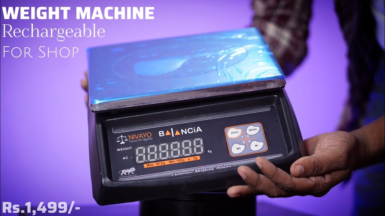 Weight Machine For Shop ✅ | NIVOYA Balancia Weight Machine For Small Shop 2g to 30kg | Hindi