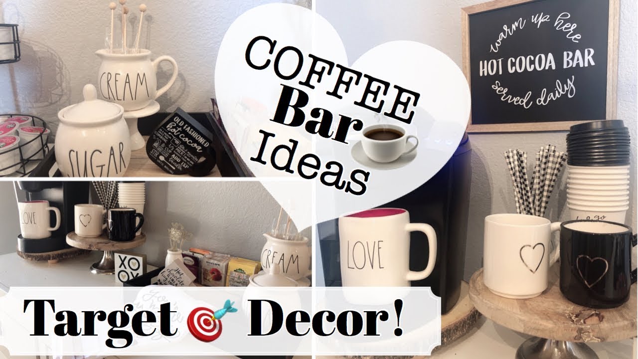 DECORATE WITH ME| COFFEE STATION| TARGET DOLLAR SPOT DECOR