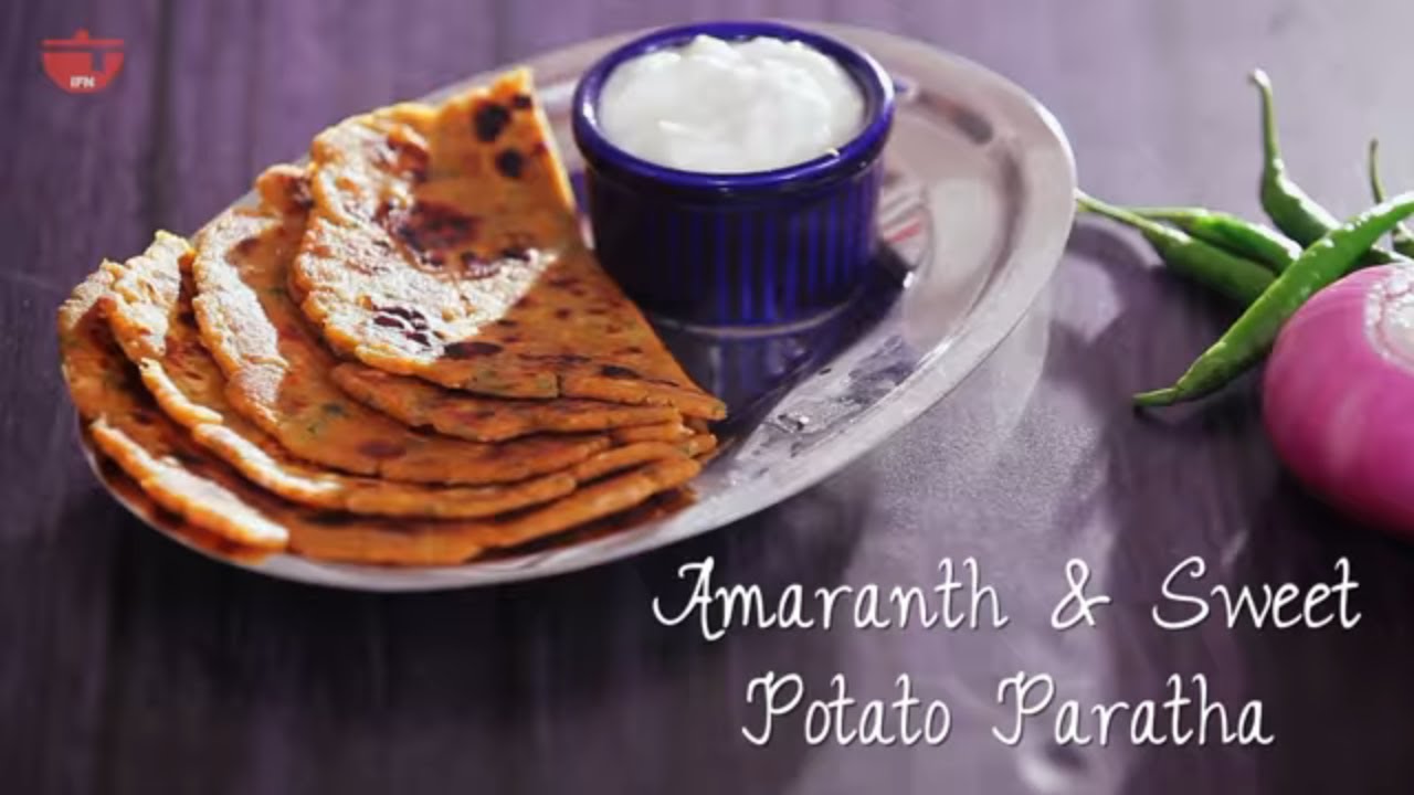 Rajgira Paratha Recipe | Amaranth Flour Paratha W/ Sweet Potato By Amrita | Recipe During Pregnancy