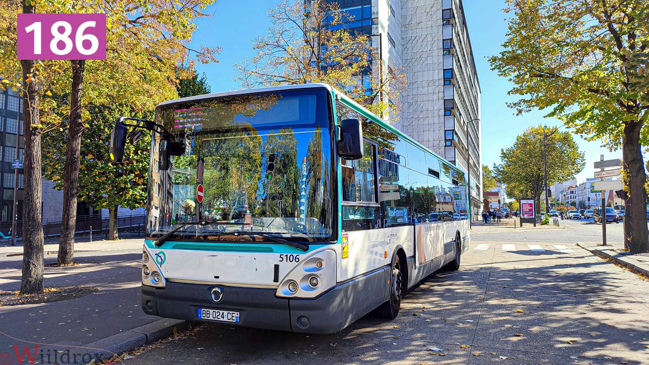 Irisbus Citelis 12 ZF €5 KICKDOWN - Bus 186 RATP
