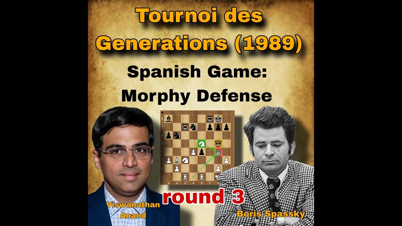 Viswanathan Anand vs Boris Spassky | round 3 | Tournoi des Generations (1989) | #lifestyle