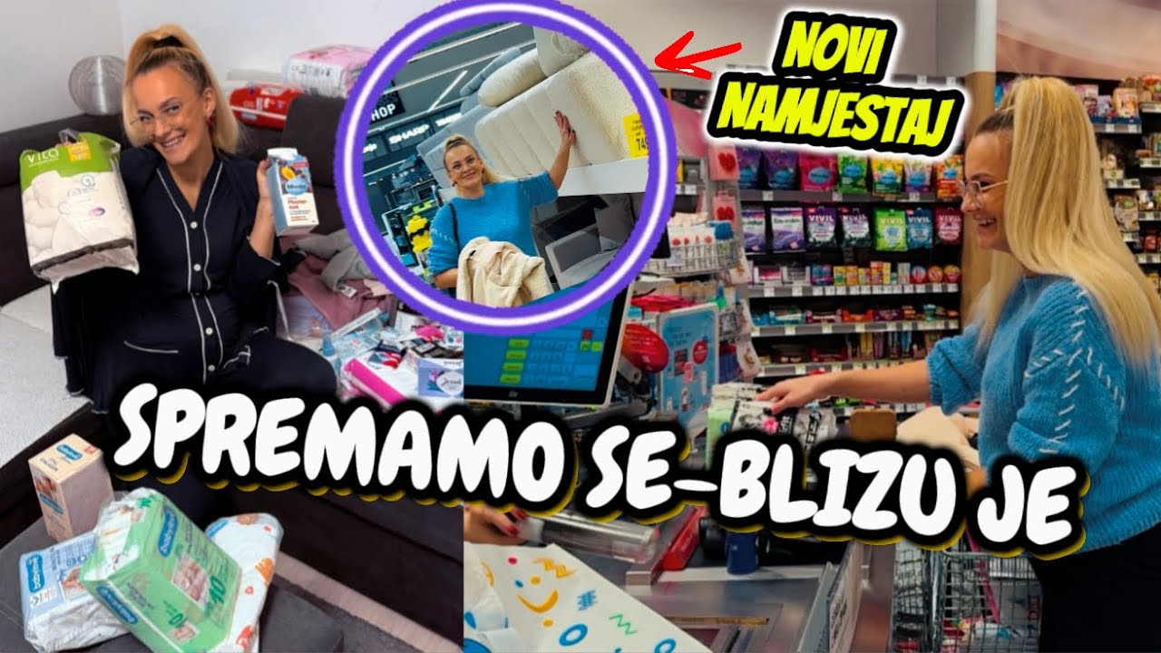 SPREMAMO SE ZA PORODJAJ! Pakovanje torbe + NOVI NAMJESTAJ