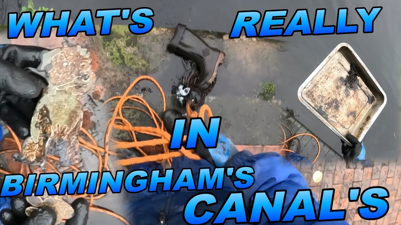 Scrap, Surprises & Good Feedback from a Birmingham canal magnet fishing cleaning the waterways