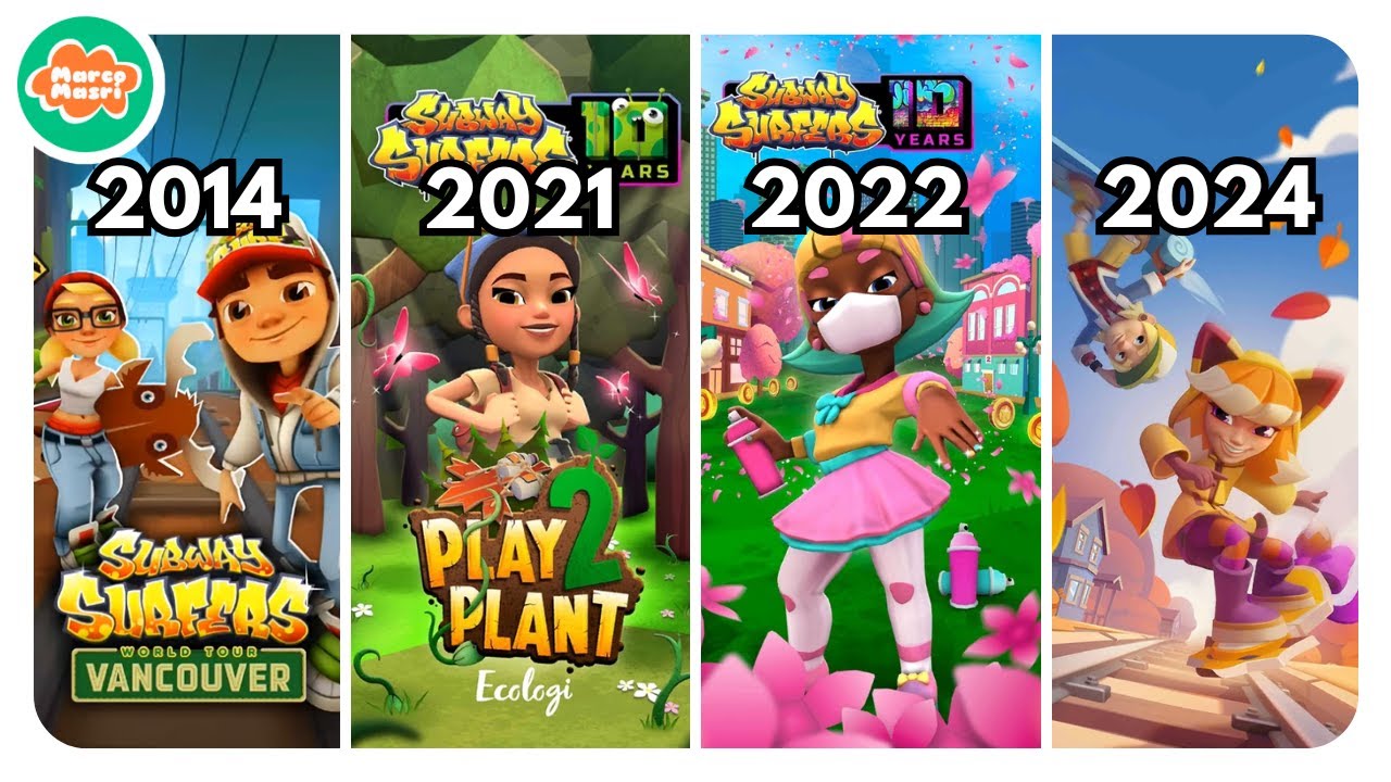 Evolution of VANCOUVER Map in Subway Surfers | 2014 - 2021 - 2022 - 2024